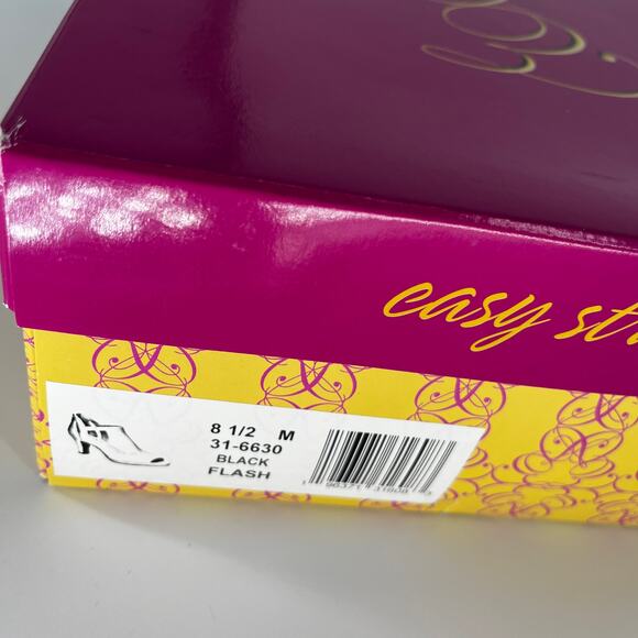 Easy Street Flash Heeled Sandals Black - 8.5M - Picture 11 of 12